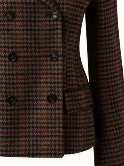 AKRIS Checked Wool Double-Face Jacket -AKRIS Sales Store 697780