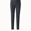 AKRIS Slim Wool Stretch Flannel Pants