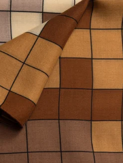 AKRIS Square Cashmere Silk Scarf With Drei Teile Print -AKRIS Sales Store 698611