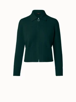 AKRIS Cashmere Piqué Short Jacket