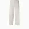 AKRIS Christelle Cotton Silk Double Face Cropped Pant