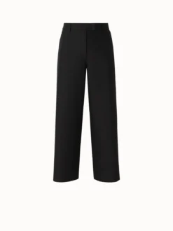 AKRIS Christelle Cotton Silk Double Face Cropped Pants