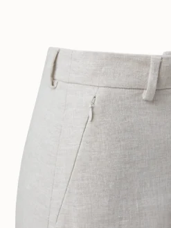 AKRIS Cropped Linen Crêpe Double Face Pants -AKRIS Sales Store 7102218290094353383 20210203 00024