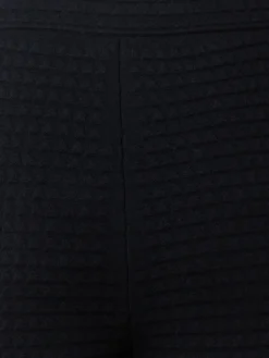 AKRIS Trapezoid Grid Wool Silk Stretch Jacquard Knit Leggings -AKRIS Sales Store 711353