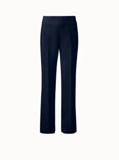 AKRIS Wool Double-Face Straight Leg Pants