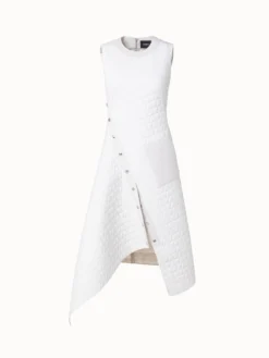 AKRIS Techno Taffeta Quilted Trapezoid Dress -AKRIS Sales Store 716018