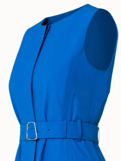 AKRIS Cotton Poplin Midi Dress -AKRIS Sales Store 716627