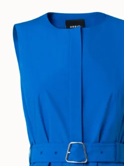 AKRIS Cotton Poplin Midi Dress -AKRIS Sales Store 716628