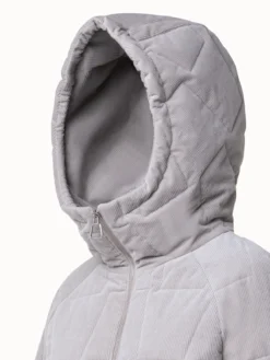 AKRIS Cotton Cashmere Corduroy Quilted Trapezoid Jacket -AKRIS Sales Store 717096