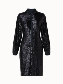 AKRIS Sequins Shirt Dress