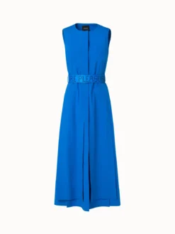 AKRIS Cotton Poplin Midi Dress