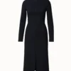 AKRIS Wool Double-Face Midi Dress
