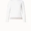 AKRIS Two-Tone Cashmere Pullover