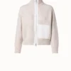 AKRIS Boxy Cashmere Zip Cardigan