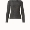 AKRIS Silk Lurex Stretch Pullover