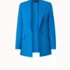 AKRIS Wool Double-Face Jacket With Faux Double-Breast