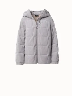 AKRIS Cotton Cashmere Corduroy Quilted Trapezoid Jacket -AKRIS Sales Store 718108