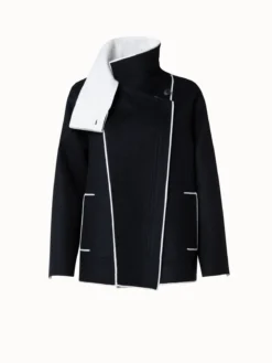 AKRIS Two-Tone Wool Cashmere Double-Face Jacket -AKRIS Sales Store 718126