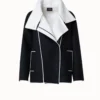 AKRIS Two-Tone Wool Cashmere Double-Face Jacket