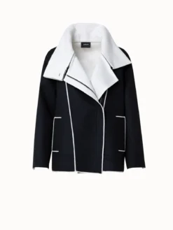 AKRIS Two-Tone Wool Cashmere Double-Face Jacket