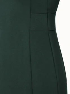 AKRIS Silk Stretch Crêpe Sheath Dress With Daffodils Stone Embellishment -AKRIS Sales Store 731372