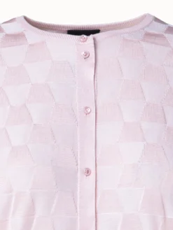 AKRIS Structured Trapezoid Silk Knit Cardigan -AKRIS Sales Store 734101