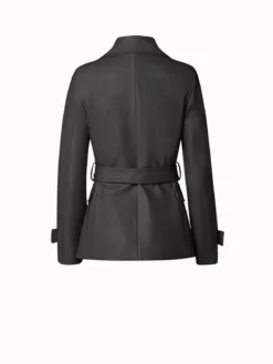 AKRIS Double-Breasted Lambskin Leather Jacket -AKRIS Sales Store 737725