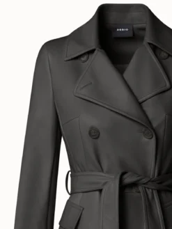 AKRIS Double-Breasted Lambskin Leather Jacket -AKRIS Sales Store 737733