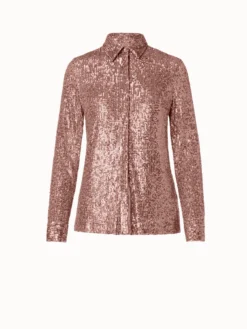 AKRIS Sequins On Jersey Blouse