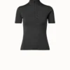 AKRIS Wool Silk Stretch Knit Top