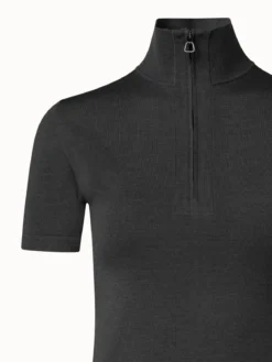 AKRIS Wool Silk Stretch Knit Top -AKRIS Sales Store 738467