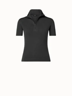 AKRIS Wool Silk Stretch Knit Top -AKRIS Sales Store 738469