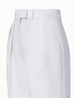 AKRIS Cotton Linen Blend Pleated Tapered Pants -AKRIS Sales Store 739365