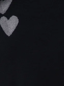 AKRIS Silk Stretch Knit Pullover With Transparent Hearts Intarsia -AKRIS Sales Store 740386