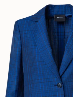 AKRIS Long Cotton Silk Seersucker Jacket -AKRIS Sales Store 740748