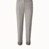 AKRIS Cotton Double-Face Tapered Pants