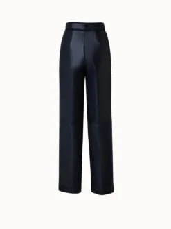 AKRIS Lambskin Pleated Leather Pants -AKRIS Sales Store 741196