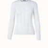 AKRIS Wool Silk Knit Lace Pullover