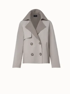 AKRIS Cotton Double-Face Double-Breasted Jacket -AKRIS Sales Store 741701