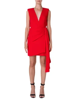 AKRIS Draped Silk Crêpe Dress -AKRIS Sales Store 745656
