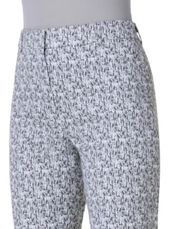 AKRIS Cotton Stretch Tapered Pants With Croquis Print -AKRIS Sales Store 747304
