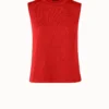 AKRIS Sea Island Cotton Knit Tank Top