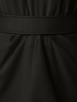 AKRIS Envers Satin Dress With Horsehair Belt -AKRIS Sales Store 753326