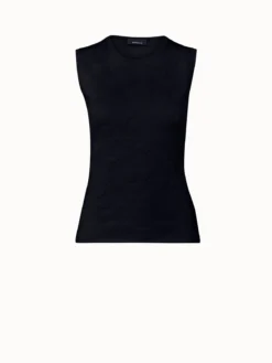 AKRIS Silk Stretch 3D Hearts Jacquard Pullover