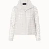 AKRIS Square Embroidery On Tulle Jacket