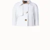 AKRIS Cotton Double-Face Cropped Jacket