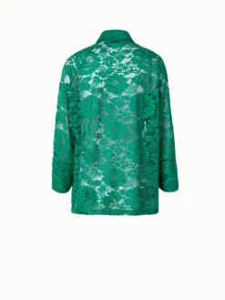 AKRIS Oversized Floral Techno Lace Shirt Jacket -AKRIS Sales Store 758964