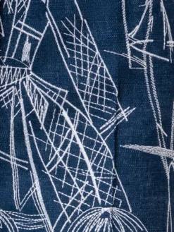 AKRIS Bootcut Denim Pants With Croquis Embroidery -AKRIS Sales Store 759504