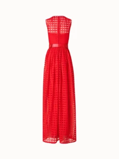 AKRIS Square Embroidery On Tulle Gown -AKRIS Sales Store 760474