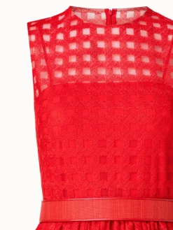 AKRIS Square Embroidery On Tulle Gown -AKRIS Sales Store 760476